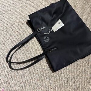 Tory Burch Black Leather Tote